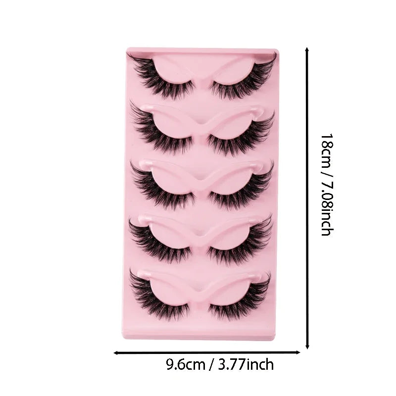 Cat Eye Lashes Cat Eye Faux Lashes Set Lightweight & Lifted
