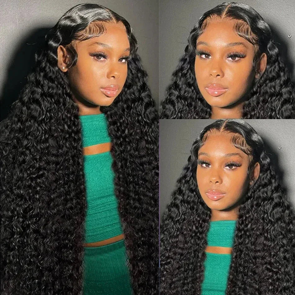 Glueless Water Wet and Wavy 13x4 Lace Closure Wigs