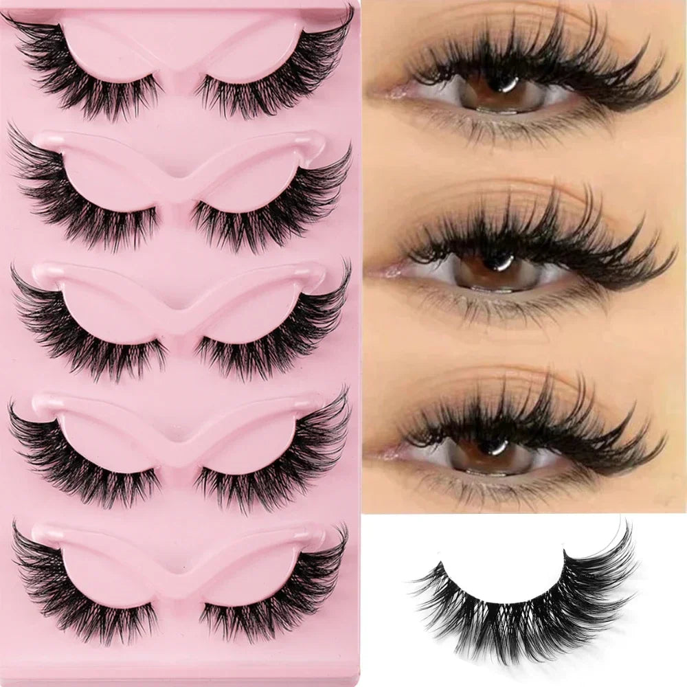 Cat Eye Lashes Cat Eye Faux Lashes Set Lightweight & Lifted