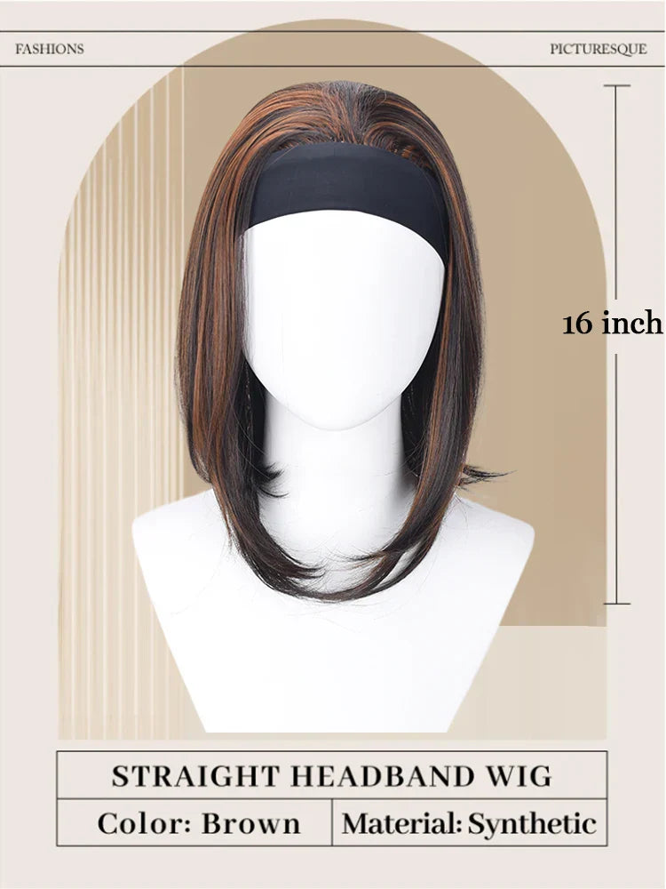 Ombre Bob Headband Wig