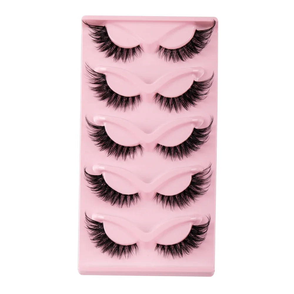 Cat Eye Lashes Cat Eye Faux Lashes Set Lightweight & Lifted