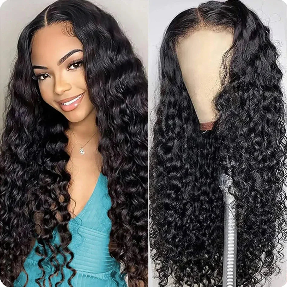 Glueless Water Wet and Wavy 13x4 Lace Closure Wigs
